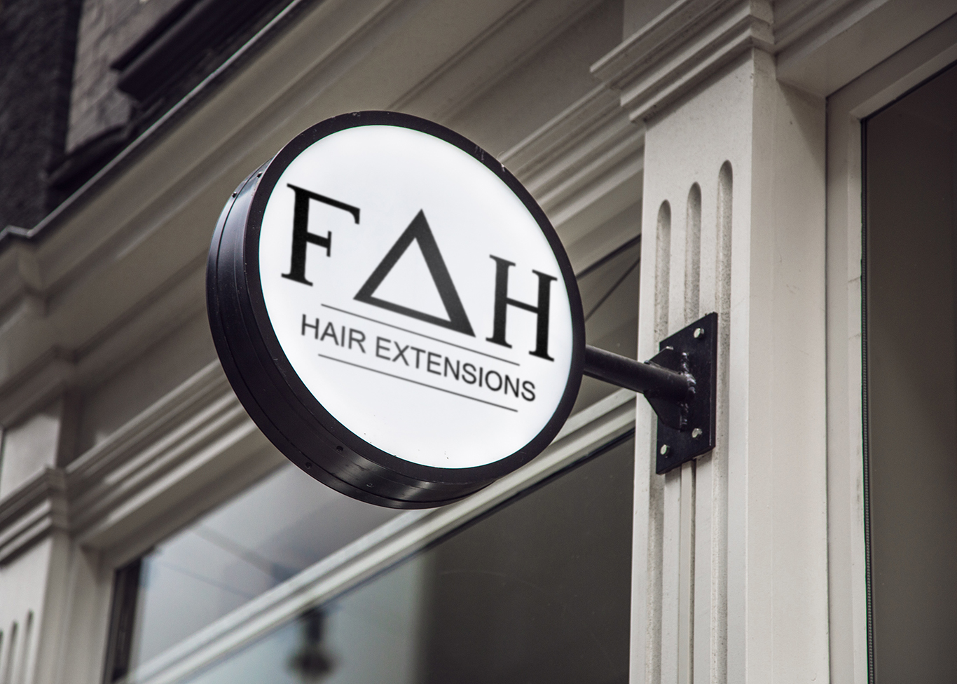 Logo Design for Hair Extension Company FAH Hair Extensions, A Richmond Hill based Hair Extension Company