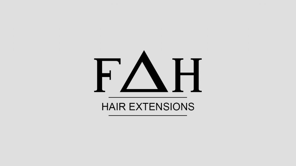 Logo Design for Hair Extension Company FAH Hair Extensions, A Richmond Hill based Hair Extension Company