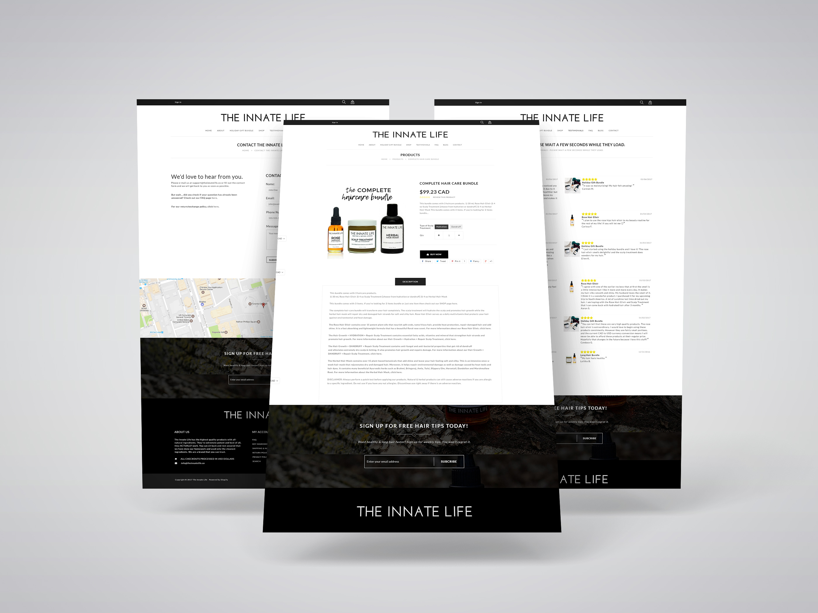 The Innate Life Shopify Website Re-Design